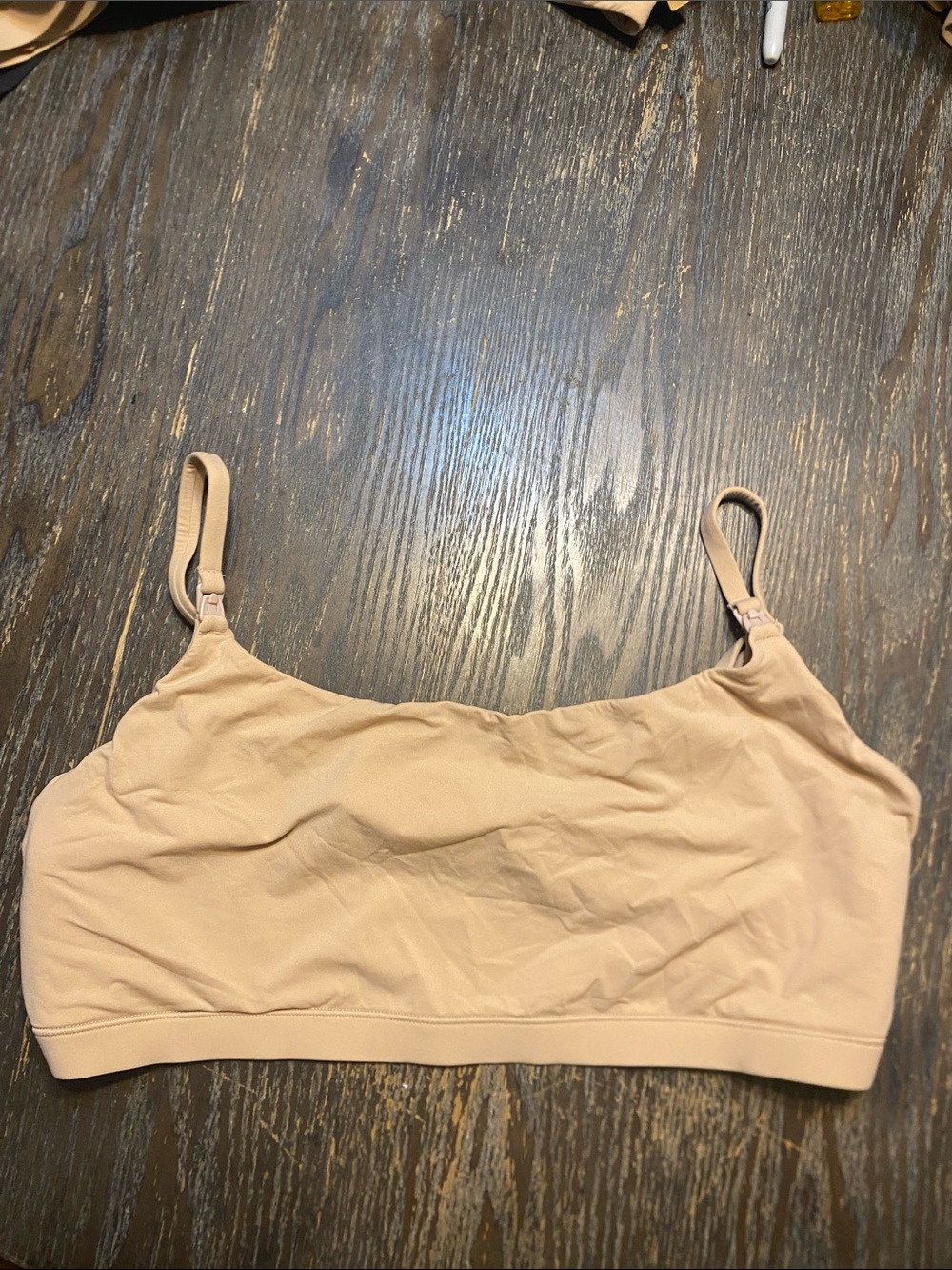 SKIMS Fits everybody scoop maternity nursing clayBralette NWOT AdjustableStraps